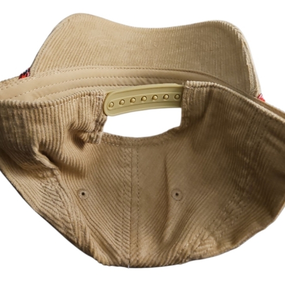 Coors Banquet Hat Corduroy Snapback Golden Colorado Khaki Tan Vintage Style Dad - Picture 4 of 5